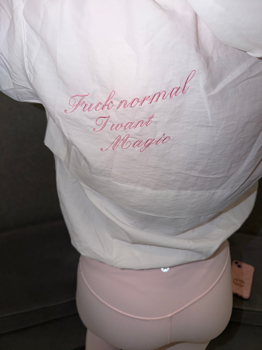 ‘Fuck normal I want magic’ windbreaker ✌🏼✨🧚‍♀️