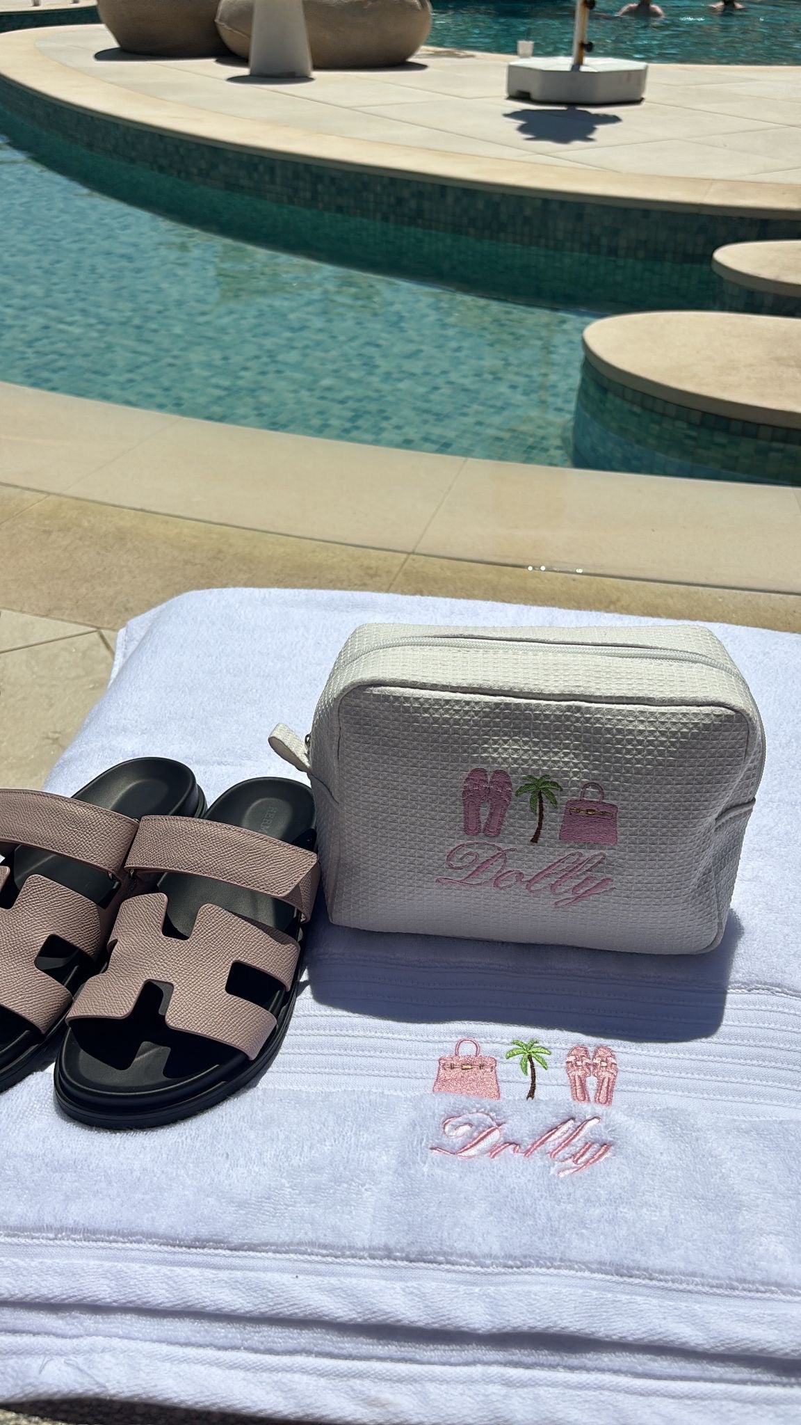 Personalise beach towel 🌴🩷