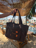 Brown personalised beach bag🍊🥥🌴