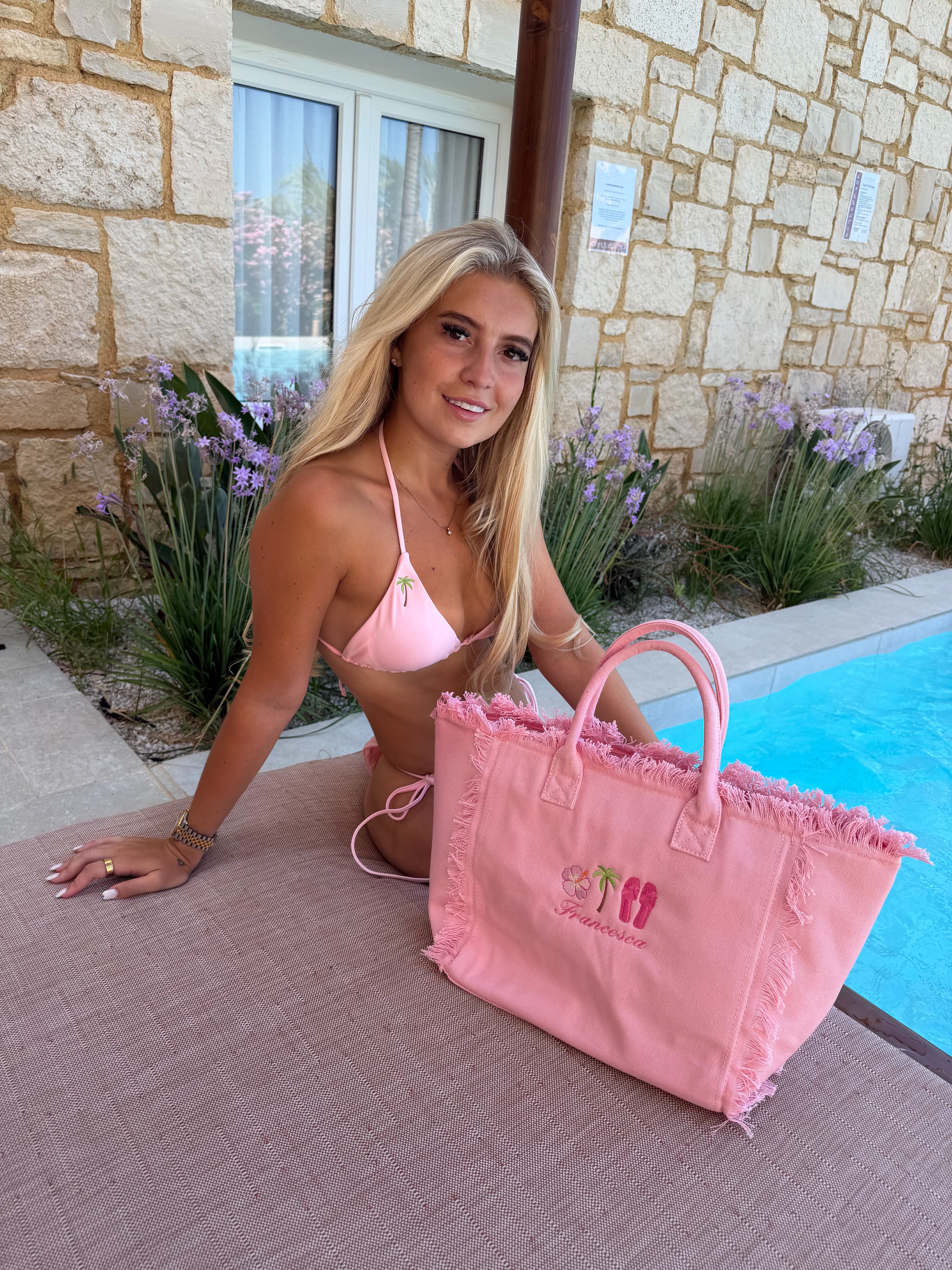 Ruffle beach bag🩷✨🌴