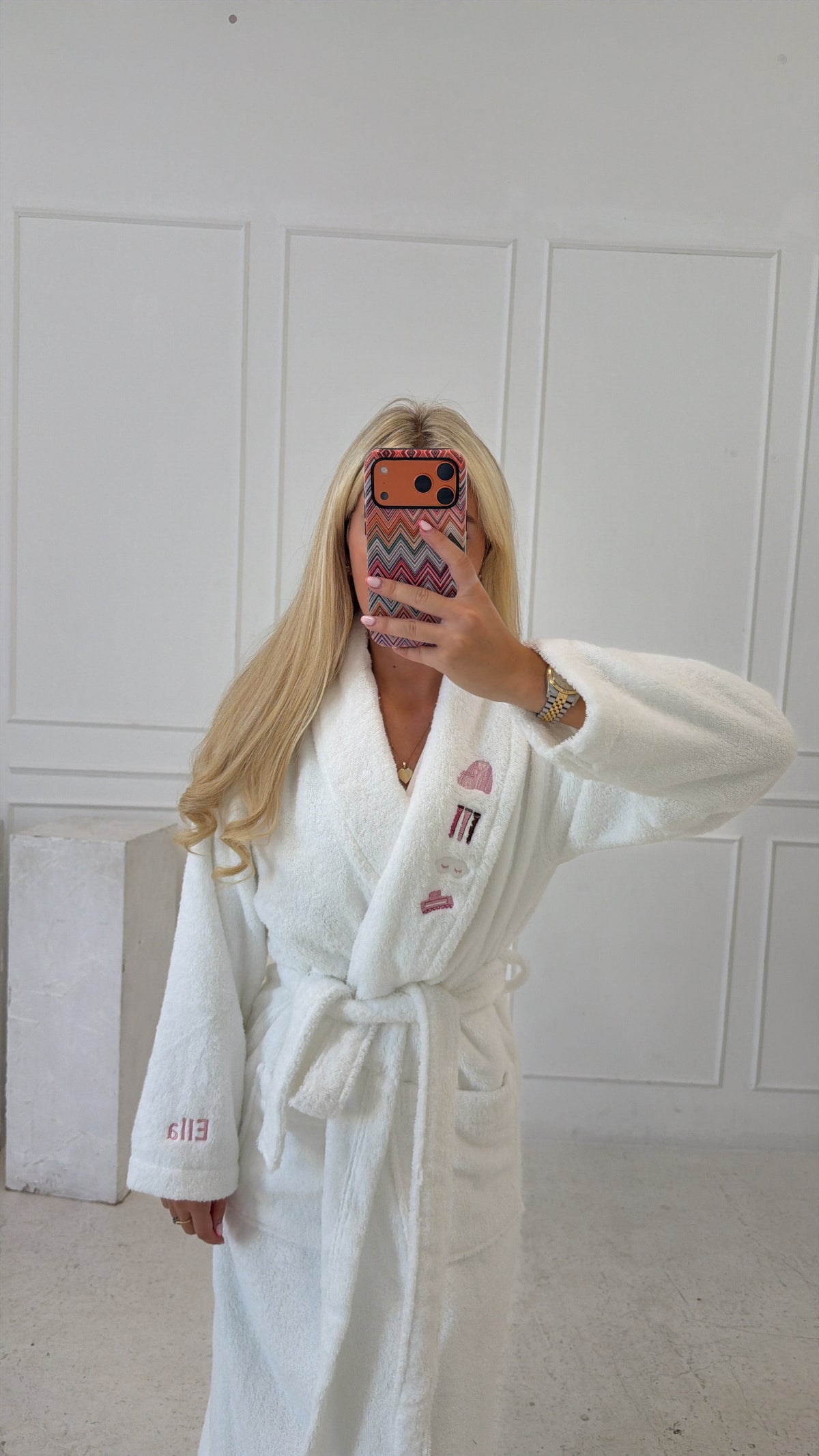 Personalised thick towelling robe💗
