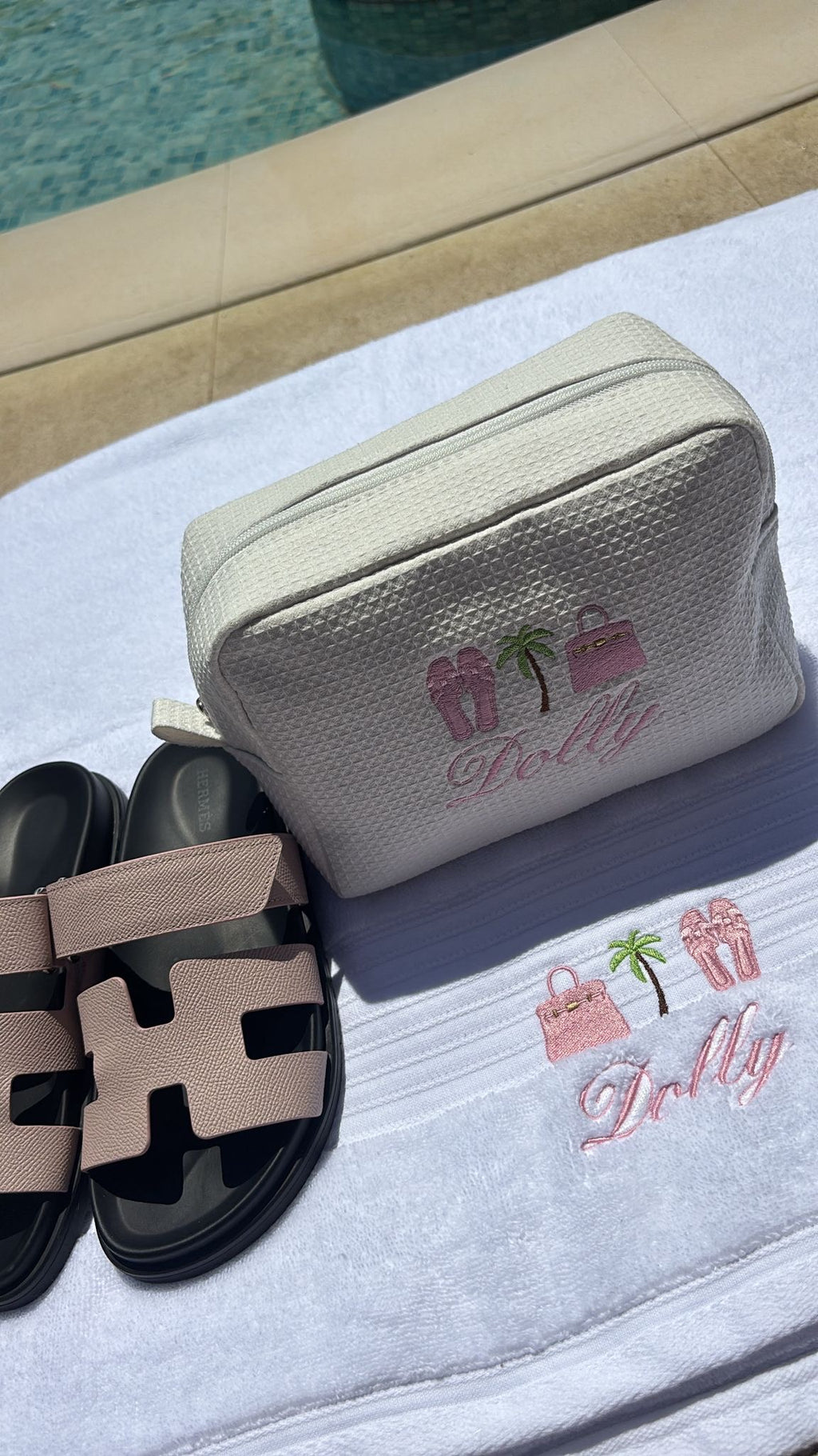 Personalise beach towel 🌴🩷