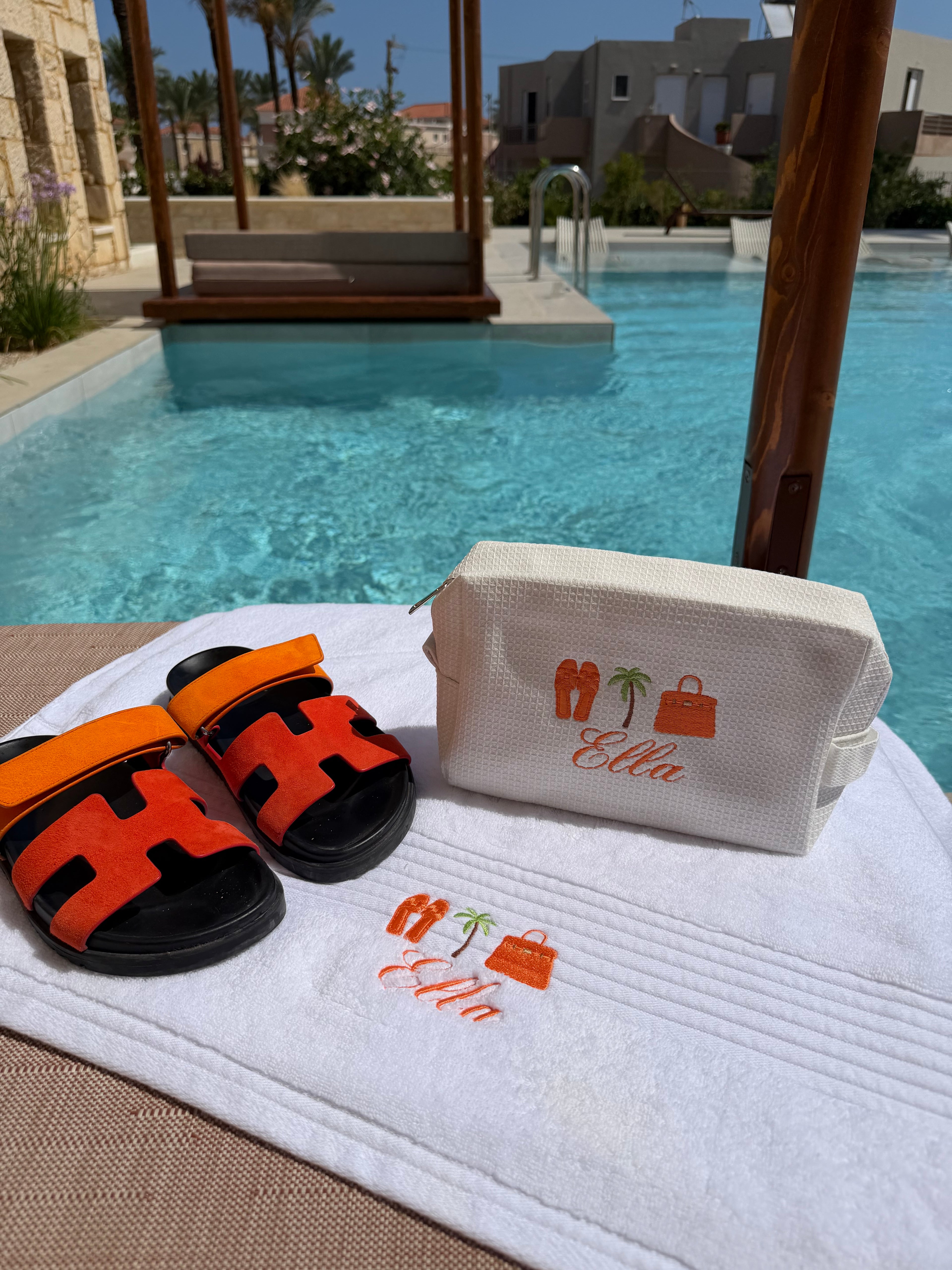 Orange pouch&towel set🧡🍊✌🏼