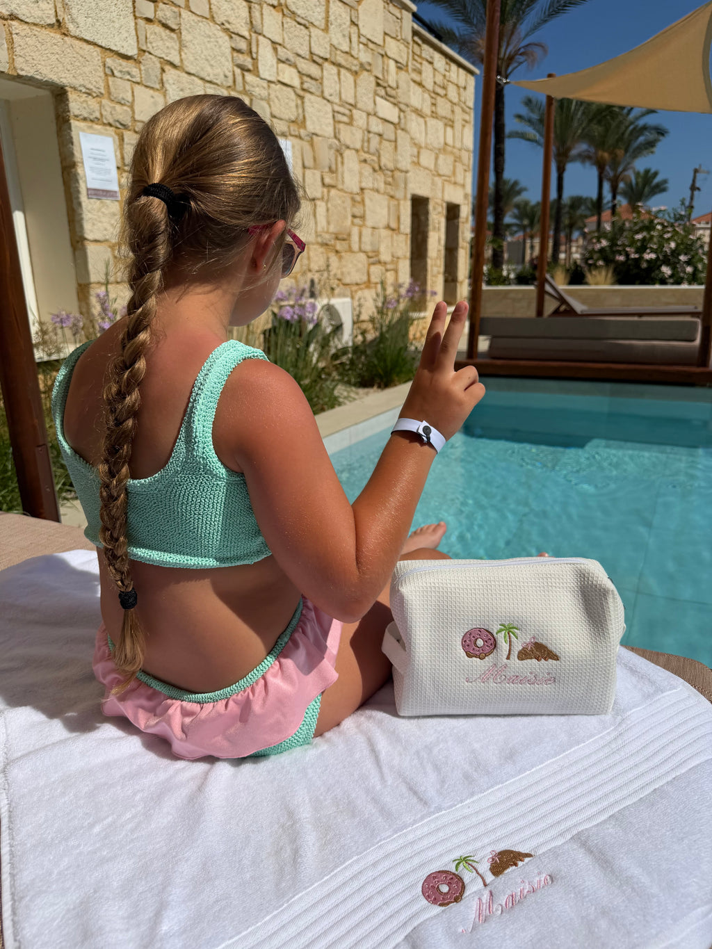 Donut towel&pouch set 🍩🌴🥐