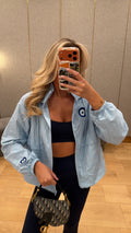 Evil eye windbreaker 💙🩵🪬
