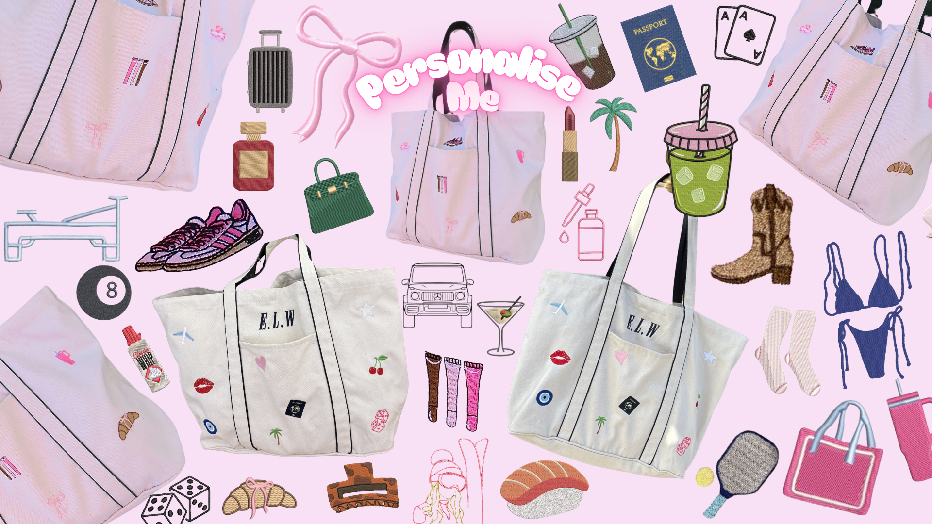 personalised bag🪐🪩🍒🧿💘✨🌟🫶🏽✌🏼🥰💫